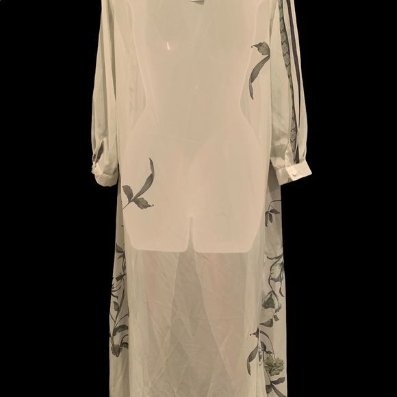 OS Order Robe Beige Plus Size Maxi New With Tags Size Medium - Picture 4 of 8